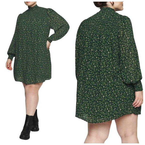 Reformation Dresses & Skirts - Reformation Brandi Floral Smocked Mini Dress Green 2X NWT